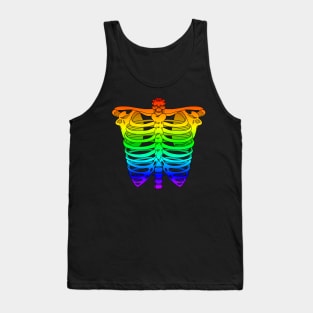 Rainbow Ribcage Tank Top